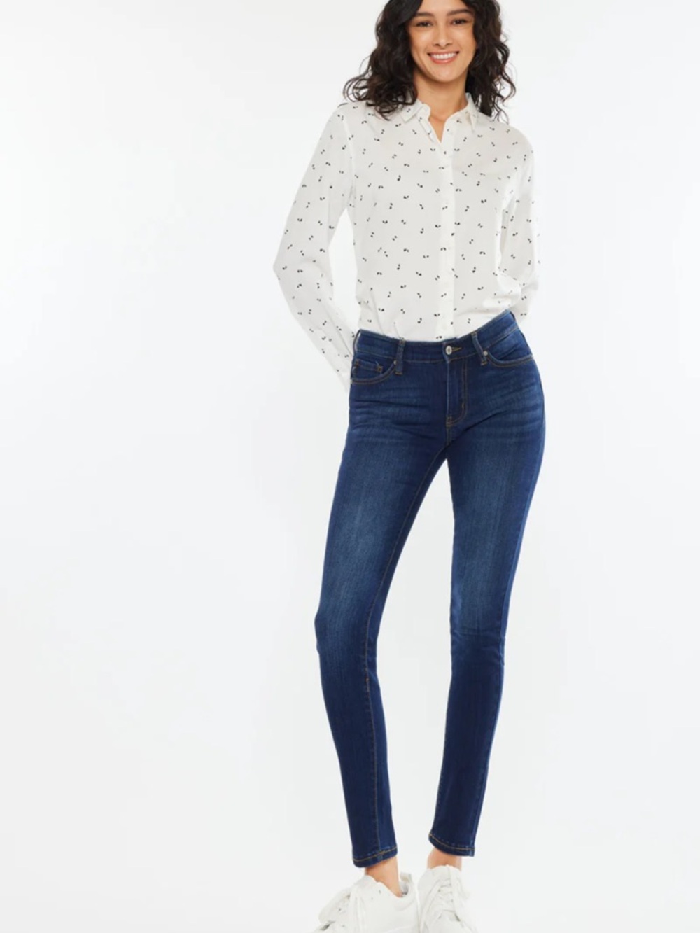 Kancan Dark Blue Skinny Jeans - Classic Stretch Fit size 9/28